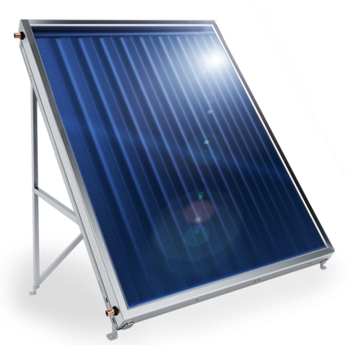 Снимка на Слънчев колектор плосък, с алуминиев оребрен абсорбер, 1.5 кв.м