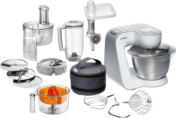 Снимка на Кухненска машина BOSCH Серия 4  MUM54251, Бяло, сребърно