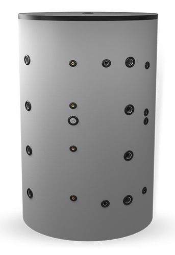 Picture of Неемайлиран буферен съд 1000 л. с две черни и една неръждаема серпентина BCWS2 1500F