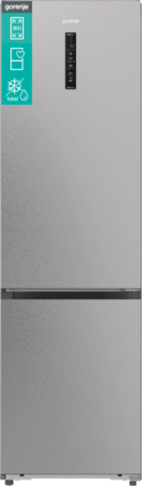 Picture of Свободностоящ  хладилник/фризер Gorenje NRB620E61X4WFE,  203 x 59.5 x 65.8 см,  Сив