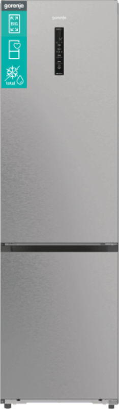 Picture of Свободностоящ  хладилник/фризер Gorenje NRB620E61X4WFE,  203 x 59.5 x 65.8 см,  Сив