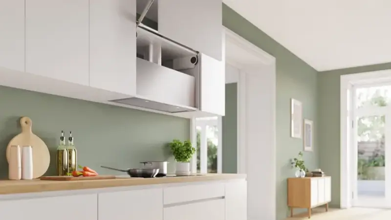Снимка на Серия 6, Аспиратор за пълно вграждане, 86 cm, Неръждаема стомана BOSCH DLN87AC50