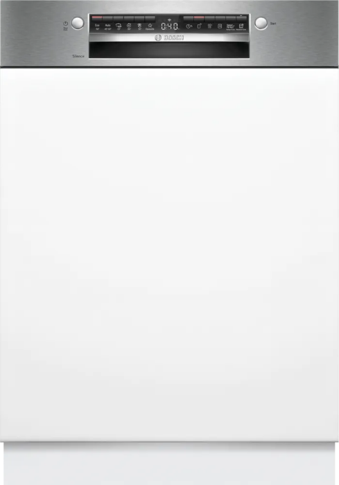 Снимка на Полуинтегрирана съдомиялна BOSCH Серия 4 SMI4HVS14E, 60 cm, Неръждаема стомана