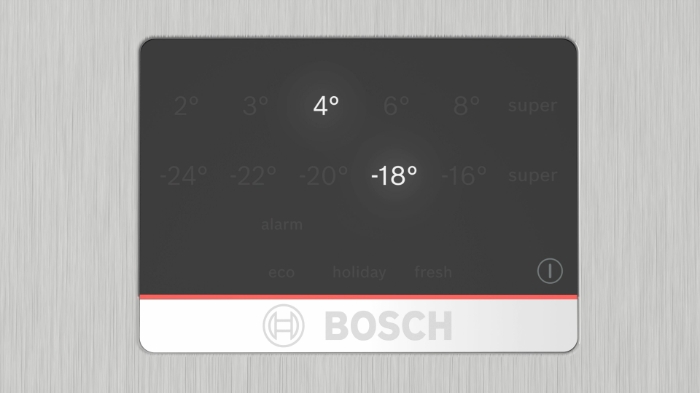 Picture of Хладилник с фризер Bosch Serie 4 KGN397LDF, 363 л Неръждаема стомана