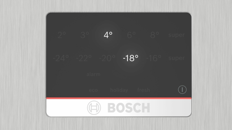 Снимка на Хладилник с фризер Bosch Serie 4 KGN397LDF, 363 л Неръждаема стомана