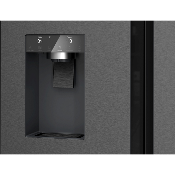 Picture of Френски хладилник с долен фризер Bosch Serie 6 KFI96AXEA, 574 л ,183 x 90.5 cm,Черен, Неръждаема стомана