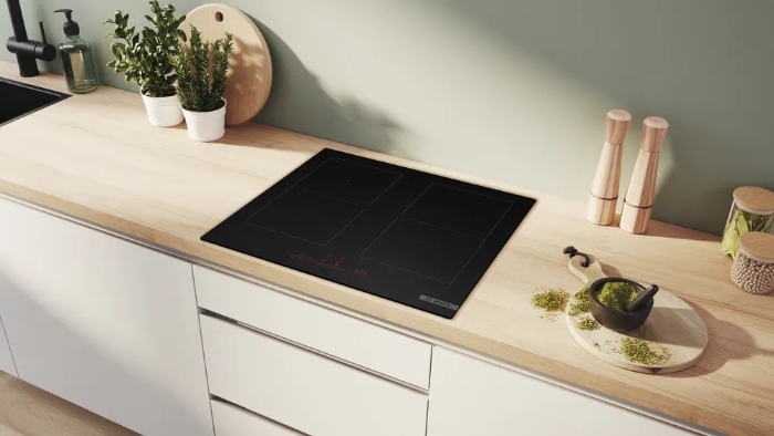 Picture of Индукционен плот BOSCH  Серия 6 PVQ61CHB1E, 60 cm, Черно мат, монтаж над плот без рамка