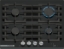 Снимка на Газов плот BOSCH  Серия 8 PRP6A6H40, 60 cm, Твърдо стъкло, Черно