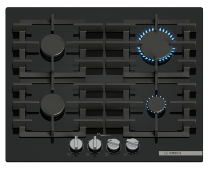 Picture of Газов плот, Bosch Serie 6 PPP6A6I40 ,Черен, 60 см Газ 4 zone(s)