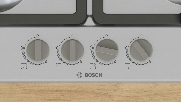 Picture of Газов плот BOSCH Серия 4 PGH6B5K90, 60 cm, Неръждаема стомана