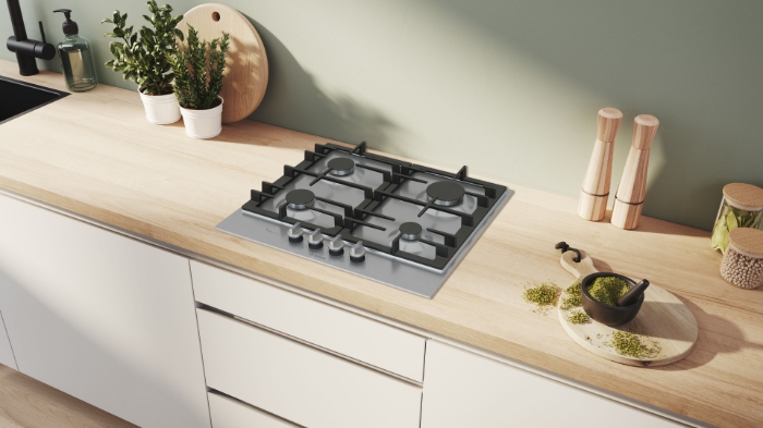 Picture of Газов плот BOSCH Серия 6 PCP6A5I90, 60 cm, Неръждаема стомана