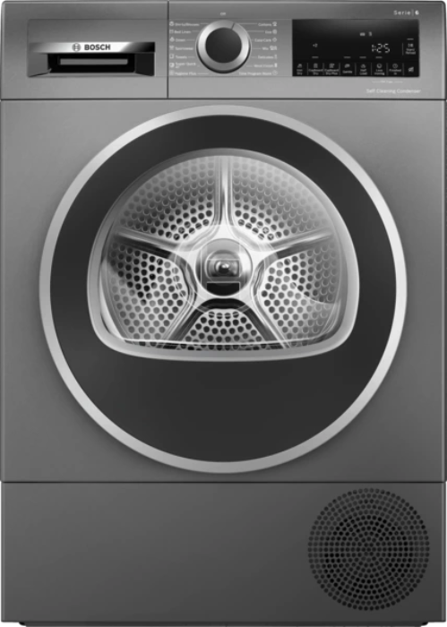 Снимка на Сушилня с термопомпа BOSCH Серия 6 WQG245DREU , 9 kg, Cast iron grey