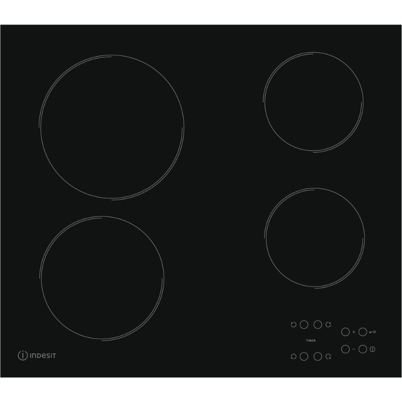 Снимка на Керамичен  плот Indesit RI 161 C , Черен ,60 см  4 zone(s)