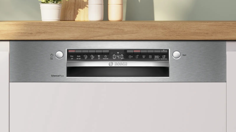 Picture of Полуинтегрирана съдомиялна BOSCH Серия 4  SMI4ECS31E , 60 cm Неръждаема стомана