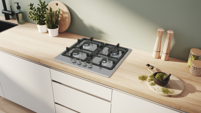 Picture of Газов плот BOSCH Серия 4 PGH6B5K90, 60 cm, Неръждаема стомана