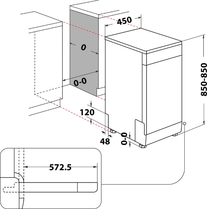 Picture of Съдомиялна Whirlpool WSFO 3O34 PF X, 10 комплекта