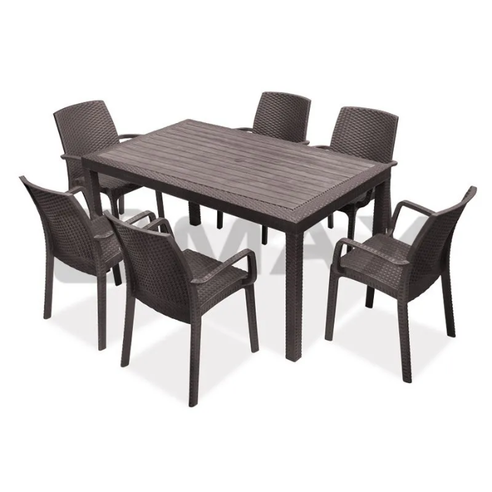 Picture of Маса “Rattan 90/150” – Кафяво