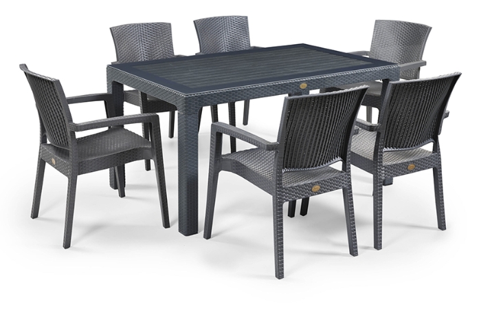 Picture of Маса “Rattan 90/150” – Антрацит