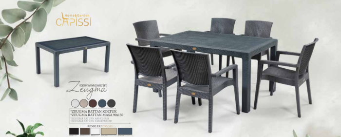 Picture of Маса “Rattan 90/150” – Антрацит