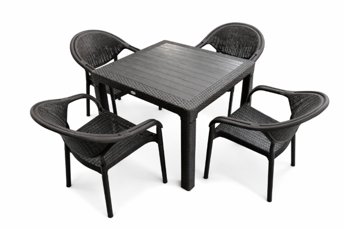 Picture of Маса “Rattan 90/90” – Антрацит