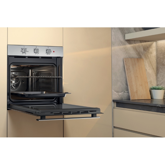 Снимка на Електрическа фурна за вграждане Whirlpool  OMR35HR0X , 71 л 2750 W Черен, Неръждаема стомана
