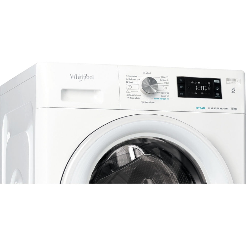 Снимка на Пералня Whirlpool FFB 8258 WV EE , 1200 об./мин., 8.00 kg, B , Бял