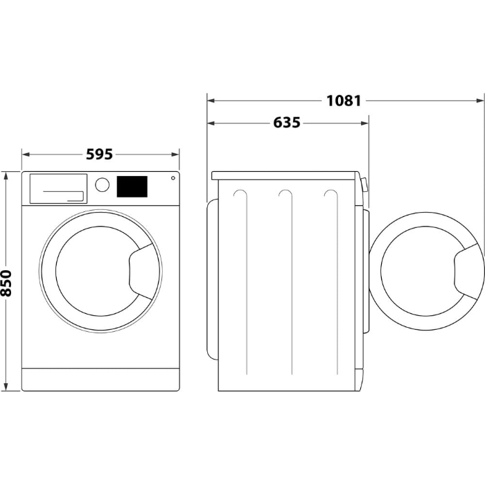 Picture of Свободностояща пералня със сушилня Whirlpool 1076258 SV EE