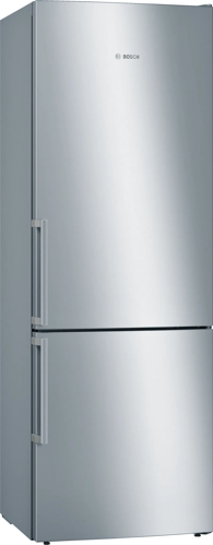 Снимка на Свободностоящ хладилник с долен фризер BOSCH Серия 6  KGE49EICP ,201 x 70 cm Неръждаема стомана (със защита от отпечатъци)
