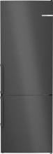 Снимка на Свободностоящ хладилник с долен фризер Серия 4 BOSCH KGN49VXDT , 203 x 70 cm , Black stainless steel