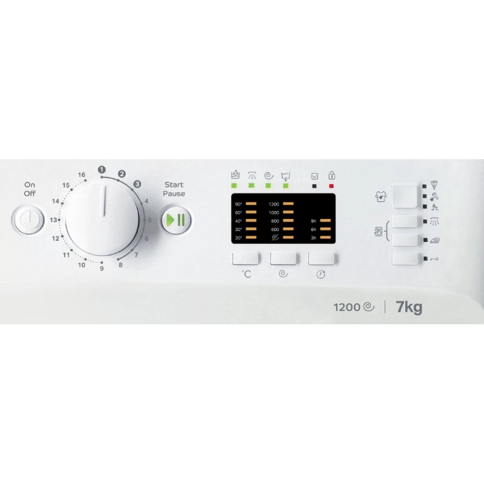 Снимка на Перална машина Indesit MTWA 71252 W EE, 7 кг 1200 об/мин, Бяла