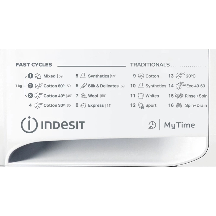 Снимка на Перална машина Indesit MTWA 71252 W EE, 7 кг 1200 об/мин, Бяла