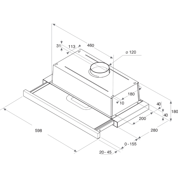 Снимка на Аспиратор Whirlpool AKR 749/1 IX , Сив ,304 м³/ч
