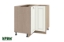 Picture of МФ Бяло мат-09- 61  - ъглов шкаф с две врати