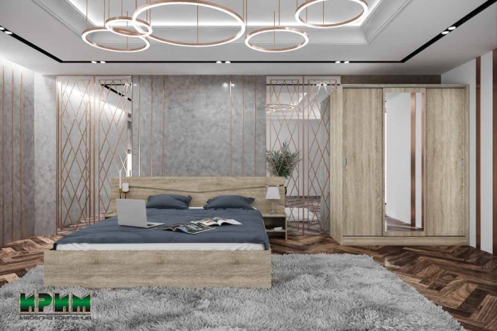 Picture of Спален комплект City 7074 сонома тъмна